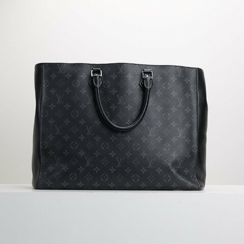 二手Lv grand sac黑武士托特包/晶片款