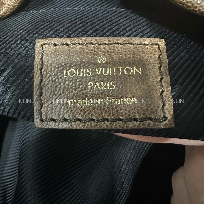 LV單肩包/托特包 MONOGRAM BLOCKS/金棕色/波爾多紅壓花牛皮/三拼色-5