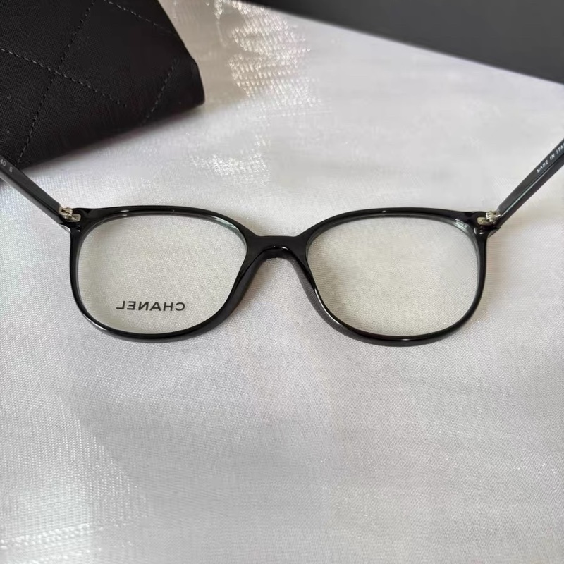 全新代購! Chanel 香奈兒 純色鏡框 黑色 CH3432 53碼-3