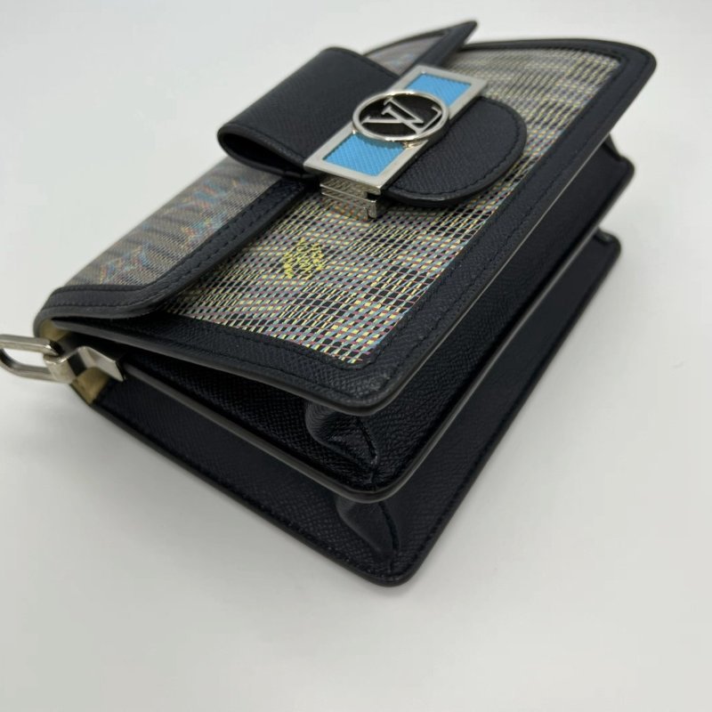 LV 秀款幻影藍老花小號達芙妮肩背斜背包20*15*8 98新配件塵袋-2