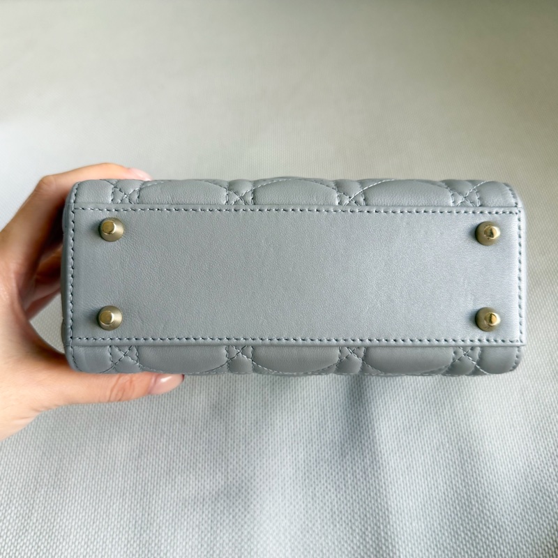 Lady Dior 灰色 三格黛妃包 迷你包-6