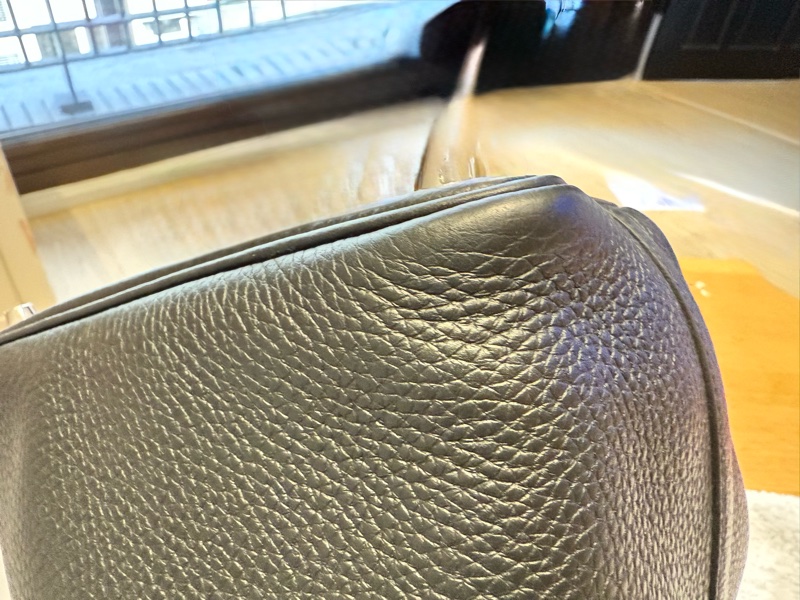 愛馬仕 菜籃子18 黑銀-13