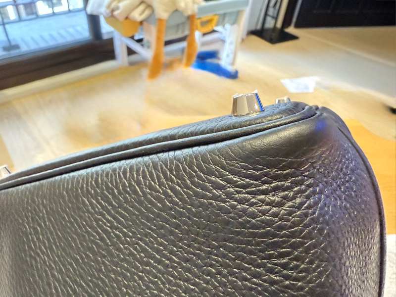 愛馬仕 菜籃子18 黑銀-29