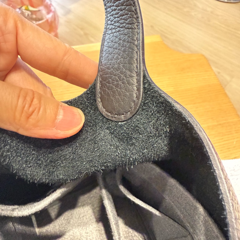 愛馬仕 菜籃子18 黑銀-36