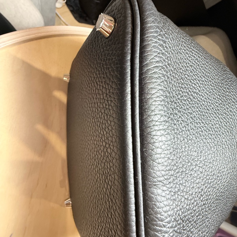 愛馬仕 菜籃子18 黑銀 免配貨-61