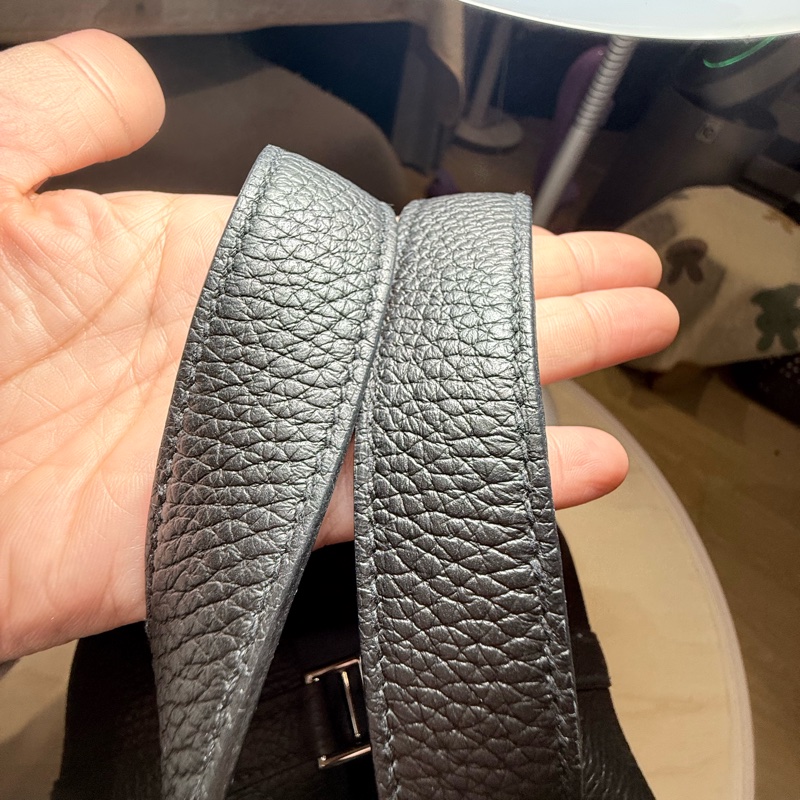 愛馬仕 菜籃子18 黑銀 免配貨-63