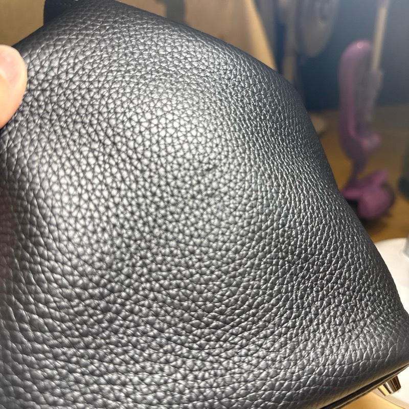 愛馬仕 菜籃子18 黑銀 免配貨-77