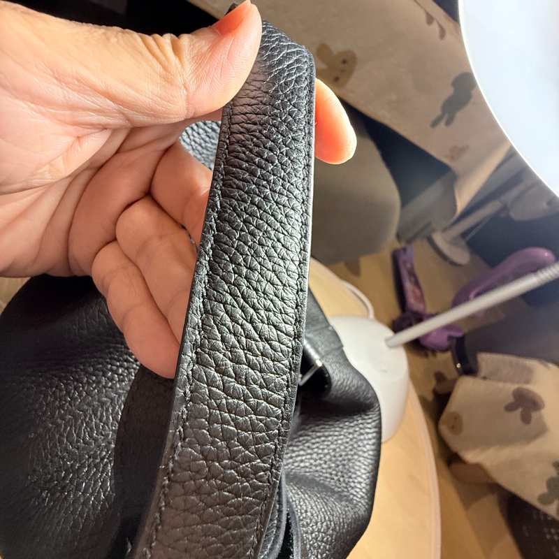 愛馬仕 菜籃子18 黑銀 免配貨-83