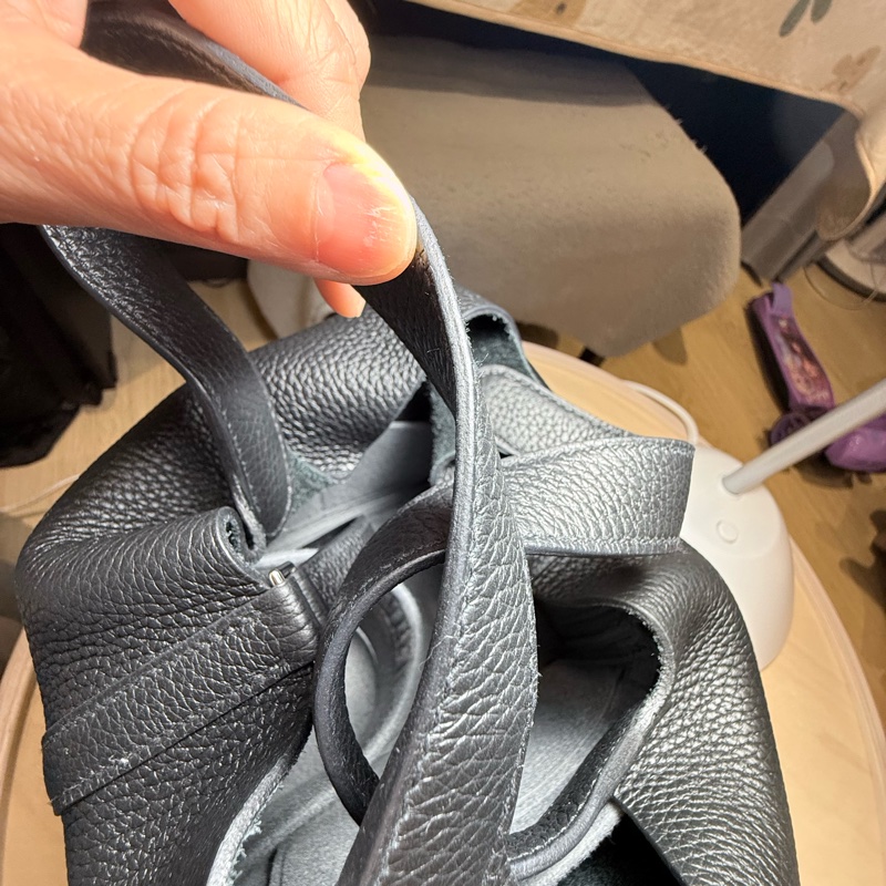 愛馬仕 菜籃子18 黑銀 免配貨-84