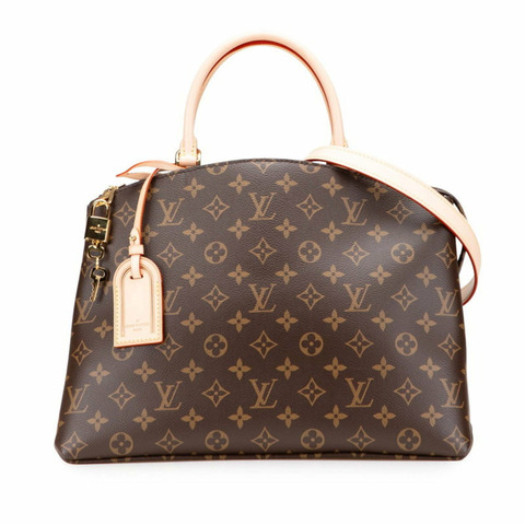 路易威登 Monogram Grand Palais MM 手提包/單肩包 2WAY M45898 棕色皮革 女士 LOUIS VUITTON