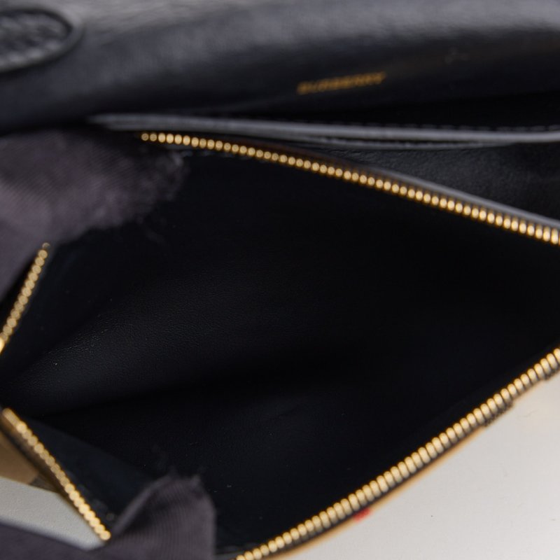 二手Burberry note 格紋斜背包-20