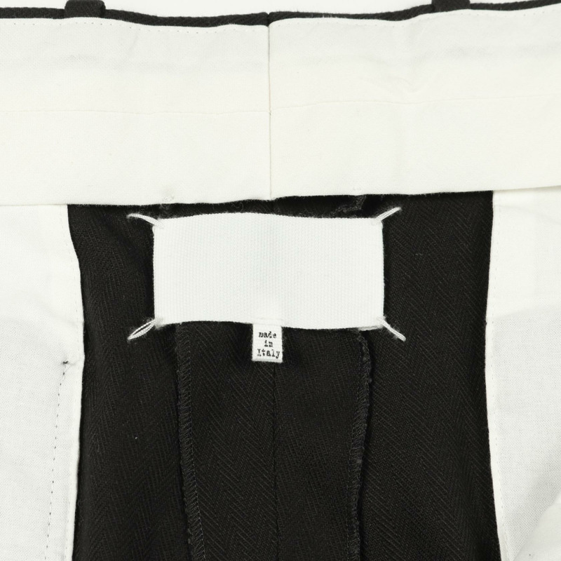 Maison Margiela 4 針腳純棉長褲 黑色 #38 二手女裝-2