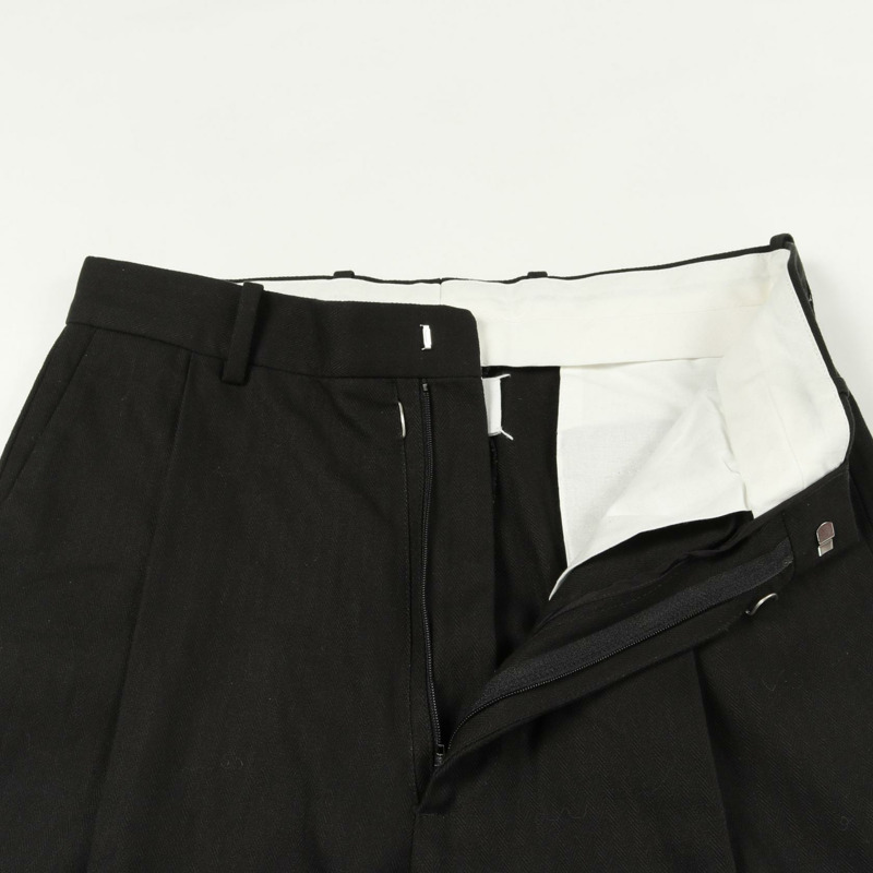 Maison Margiela 4 針腳純棉長褲 黑色 #38 二手女裝-5