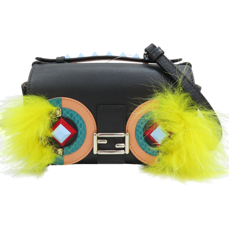 多色 牛皮 monster micro bucket 肩背包【FENDI 芬迪】 8M0371-0