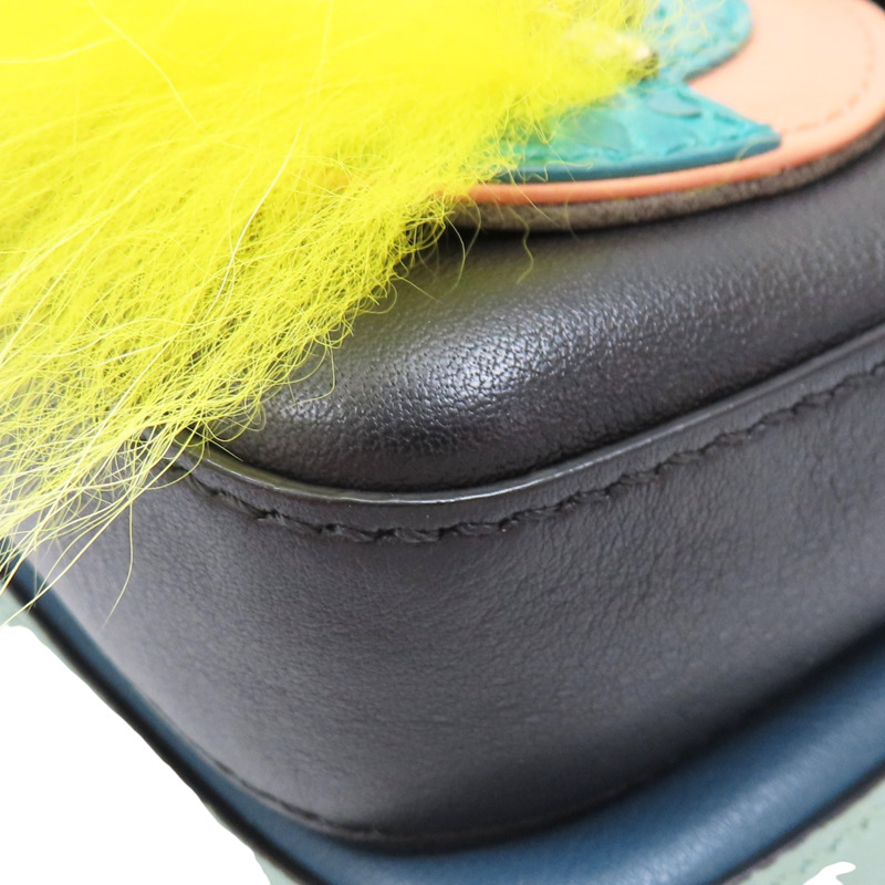 多色 牛皮 monster micro bucket 肩背包【FENDI 芬迪】 8M0371-9