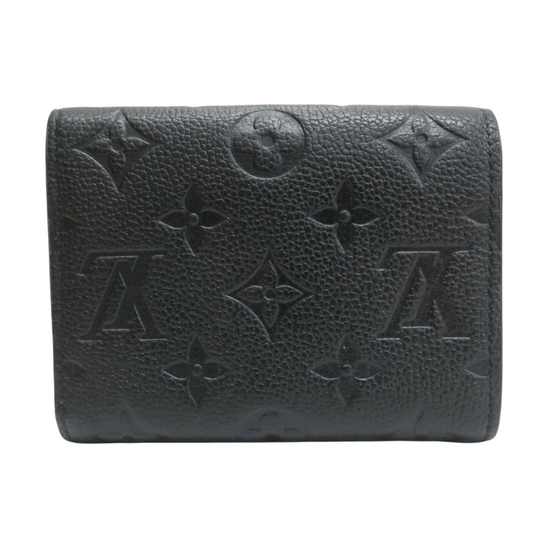 黑色 牛皮 原花壓紋 Victorine 扣式短夾 M64060【LOUIS VUITTON LV 路易威登】 M64060-1