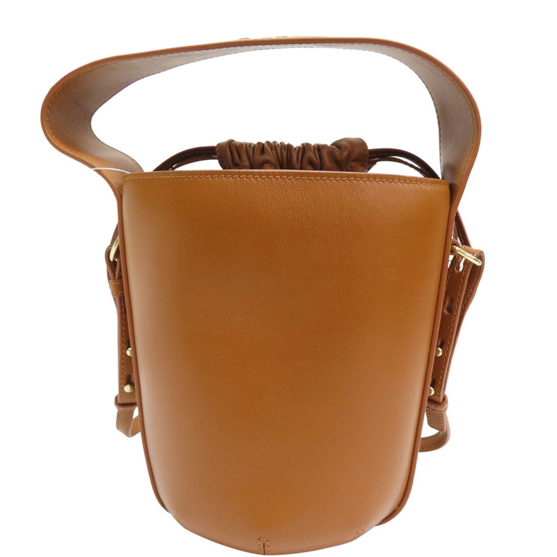 棕色 牛皮 水桶包【Chloe 克羅伊】 417783-1