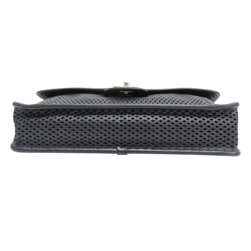 黑色 洞洞牛皮 French riviera 肩背包 銀釦【CHANEL 香奈兒】-3