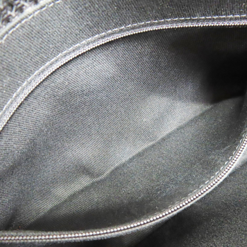 黑色 洞洞牛皮 French riviera 肩背包 銀釦【CHANEL 香奈兒】-5