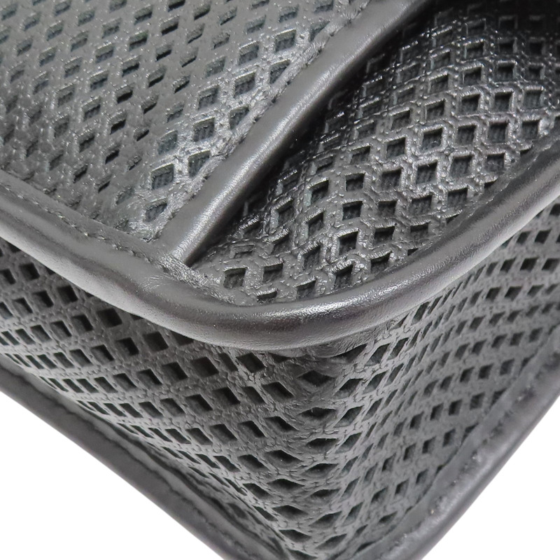 黑色 洞洞牛皮 French riviera 肩背包 銀釦【CHANEL 香奈兒】-12