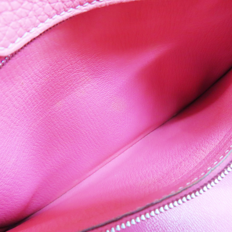 粉色 Togo牛皮 Birkin 35 柏金包 手提包 口P刻 (變色)【HERMES 愛馬仕】 □P/PHW-5