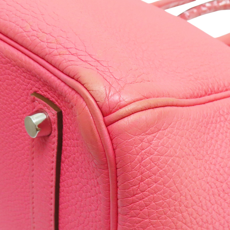 粉色 Togo牛皮 Birkin 35 柏金包 手提包 口P刻 (變色)【HERMES 愛馬仕】 □P/PHW-13