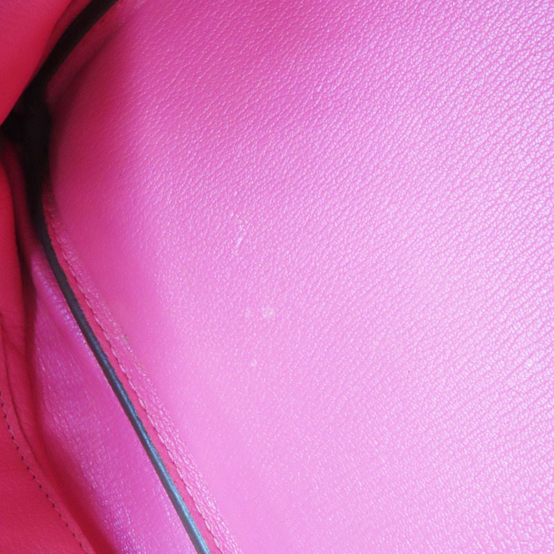 粉色 Togo牛皮 Birkin 35 柏金包 手提包 口P刻 (變色)【HERMES 愛馬仕】 □P/PHW-15