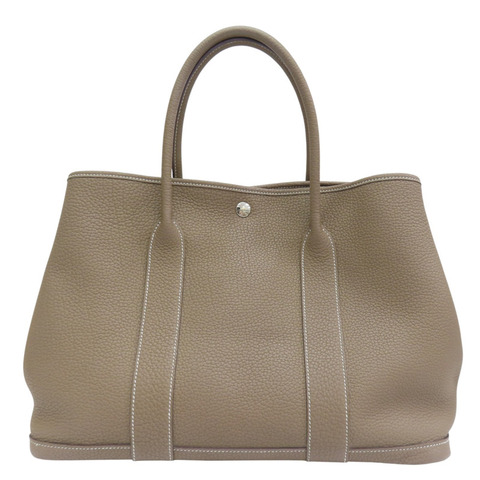 灰色 Negonda牛皮 Garden Party 36 C刻 手提包【HERMES 愛馬仕】 C刻/Etoupe