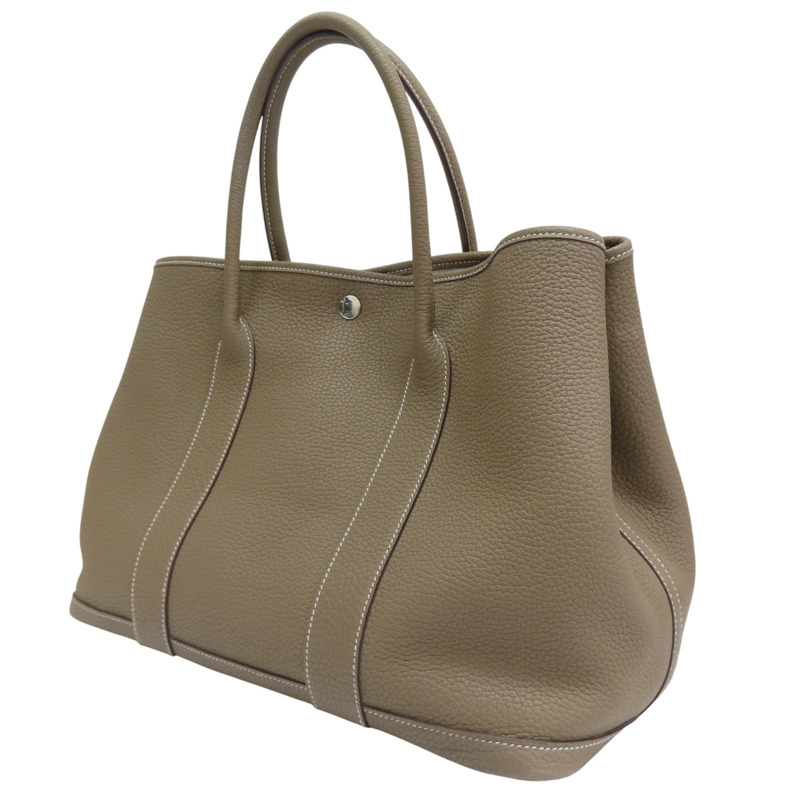 灰色 Negonda牛皮 Garden Party 36 C刻 手提包【HERMES 愛馬仕】 C刻/Etoupe-2