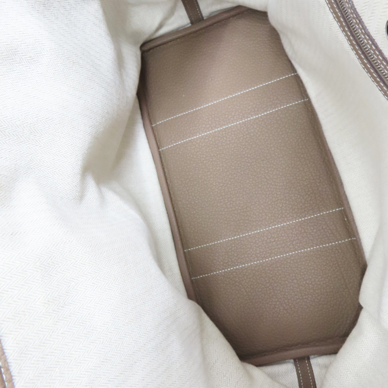 灰色 Negonda牛皮 Garden Party 36 C刻 手提包【HERMES 愛馬仕】 C刻/Etoupe-4