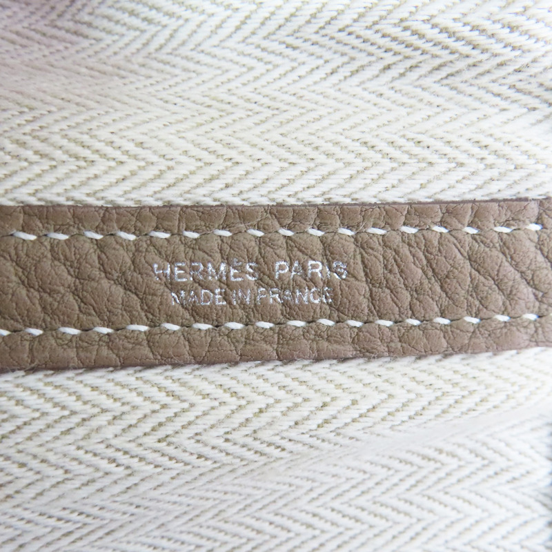 灰色 Negonda牛皮 Garden Party 36 C刻 手提包【HERMES 愛馬仕】 C刻/Etoupe-6