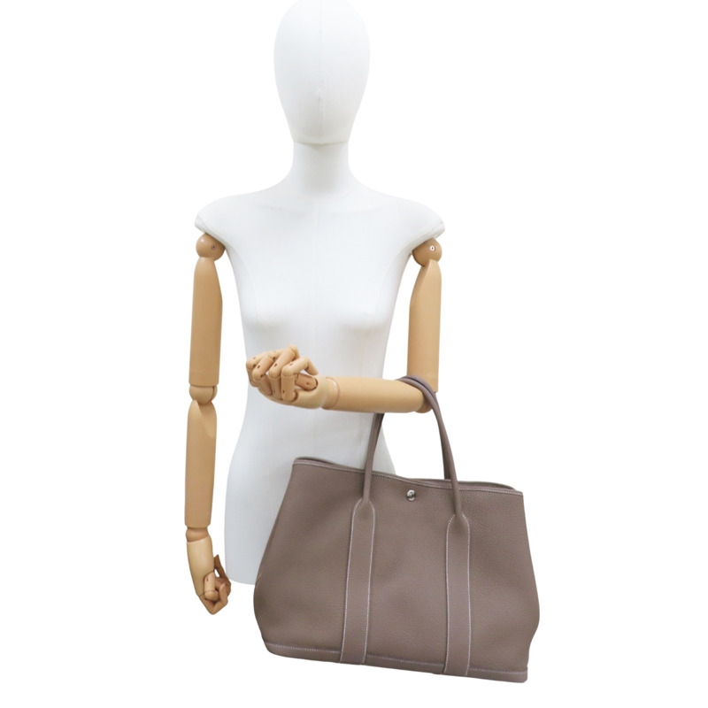 灰色 Negonda牛皮 Garden Party 36 C刻 手提包【HERMES 愛馬仕】 C刻/Etoupe-8