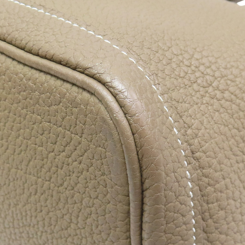 灰色 Negonda牛皮 Garden Party 36 C刻 手提包【HERMES 愛馬仕】 C刻/Etoupe-10