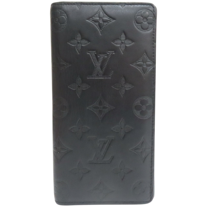 黑色 牛皮壓紋 Brazza 兩折 長夾 M62900【LOUIS VUITTON LV 路易威登】 M62900-0