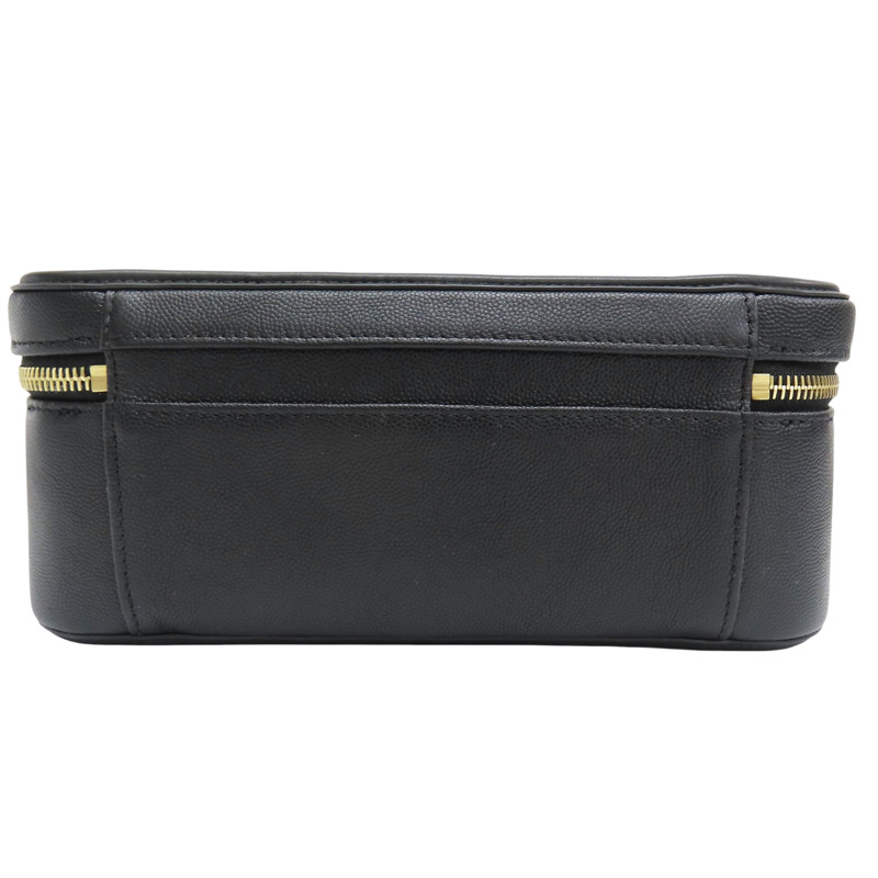 黑色 荔枝牛皮 肩背包 金釦【CHANEL 香奈兒】 A93344-3