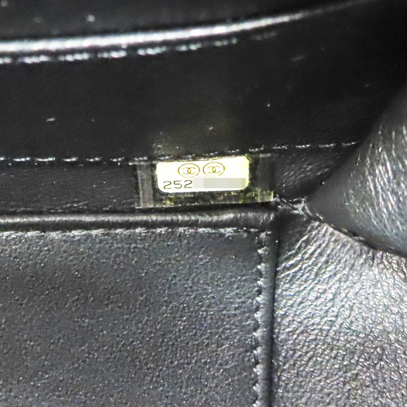 黑色 荔枝牛皮 肩背包 金釦【CHANEL 香奈兒】 A93344-8