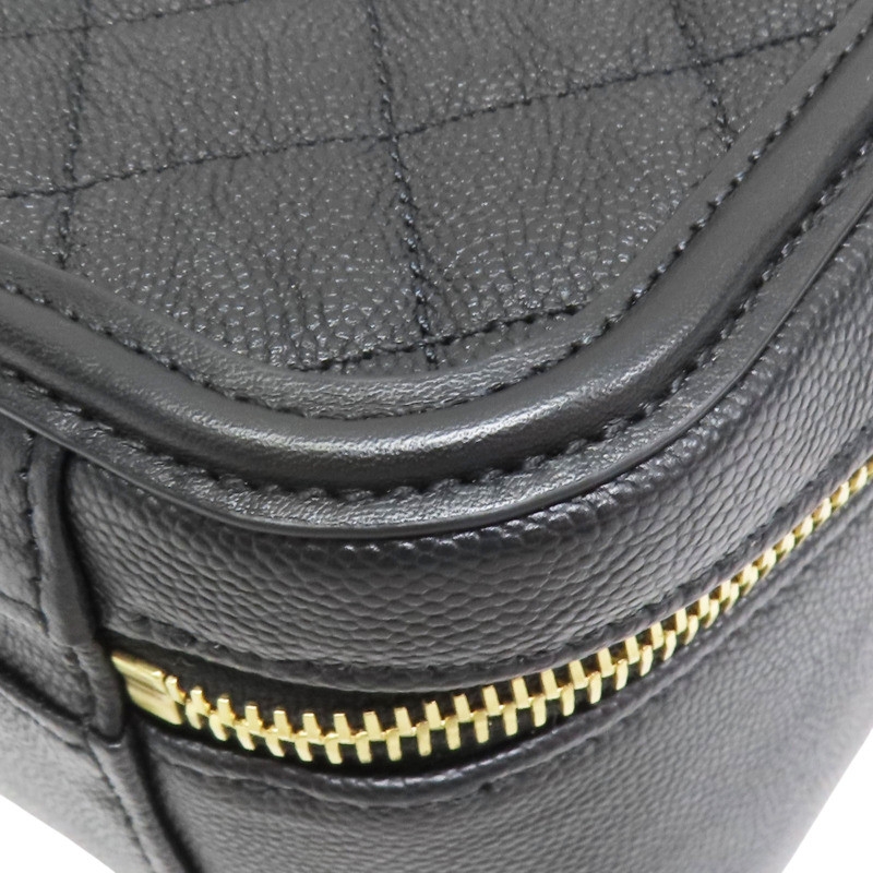 黑色 荔枝牛皮 肩背包 金釦【CHANEL 香奈兒】 A93344-12