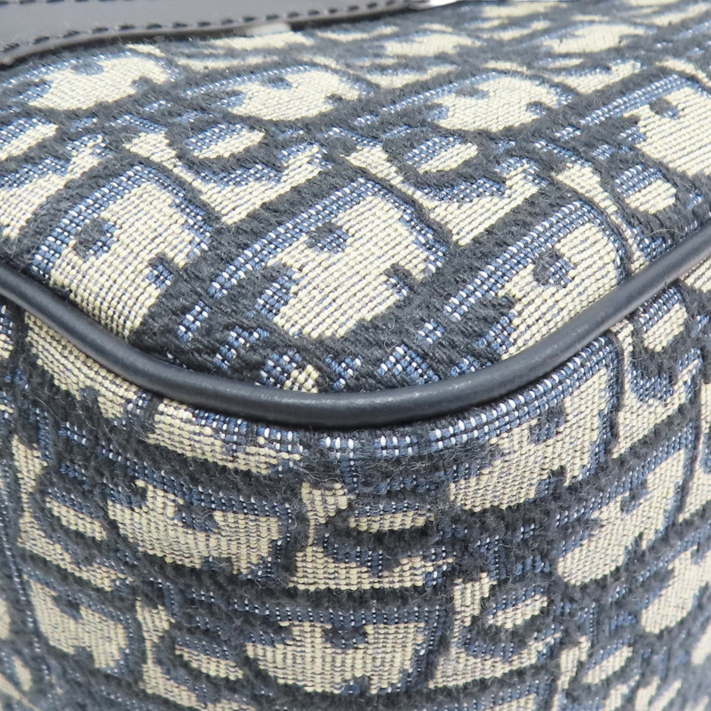 藍色 提花帆布 D-Vibe 保齡球包 兩用包【Dior 迪奧 】 M1341UTZQ-12