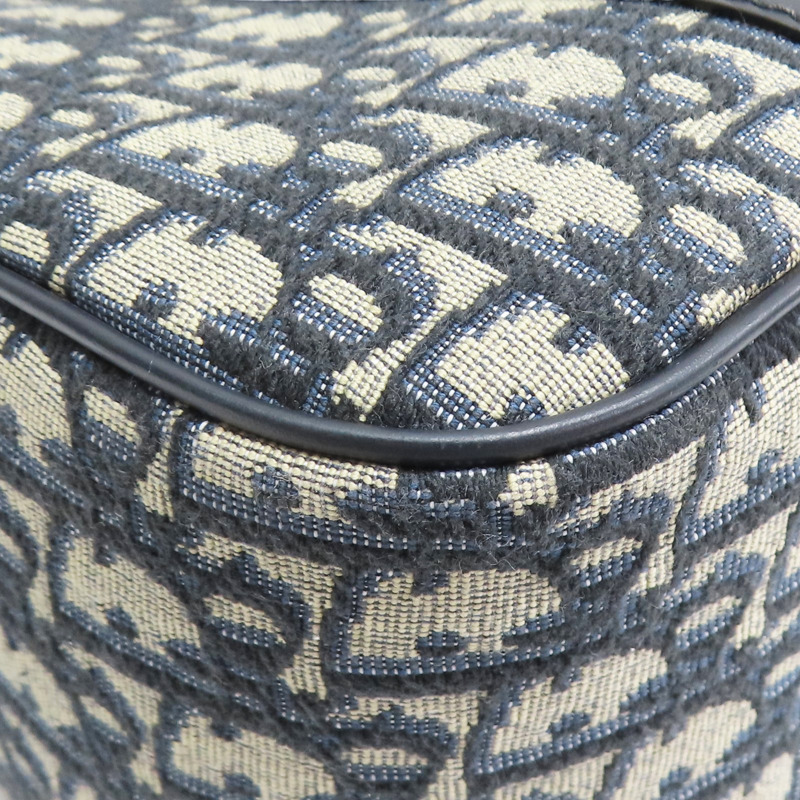 藍色 提花帆布 D-Vibe 保齡球包 兩用包【Dior 迪奧 】 M1341UTZQ-13