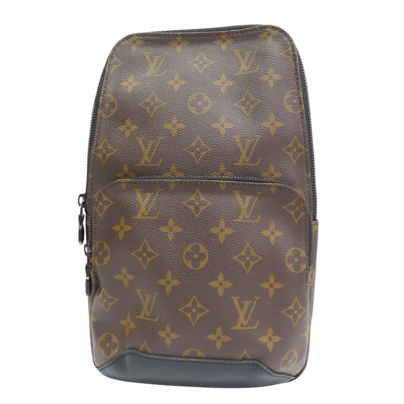 棕色 原花 帆布 Avenue 單肩包【LOUIS VUITTON LV 路易威登】 M45897-0
