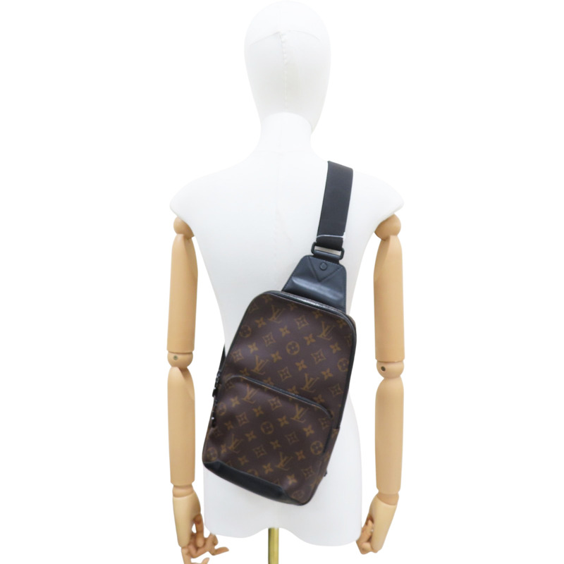 棕色 原花 帆布 Avenue 單肩包【LOUIS VUITTON LV 路易威登】 M45897-8