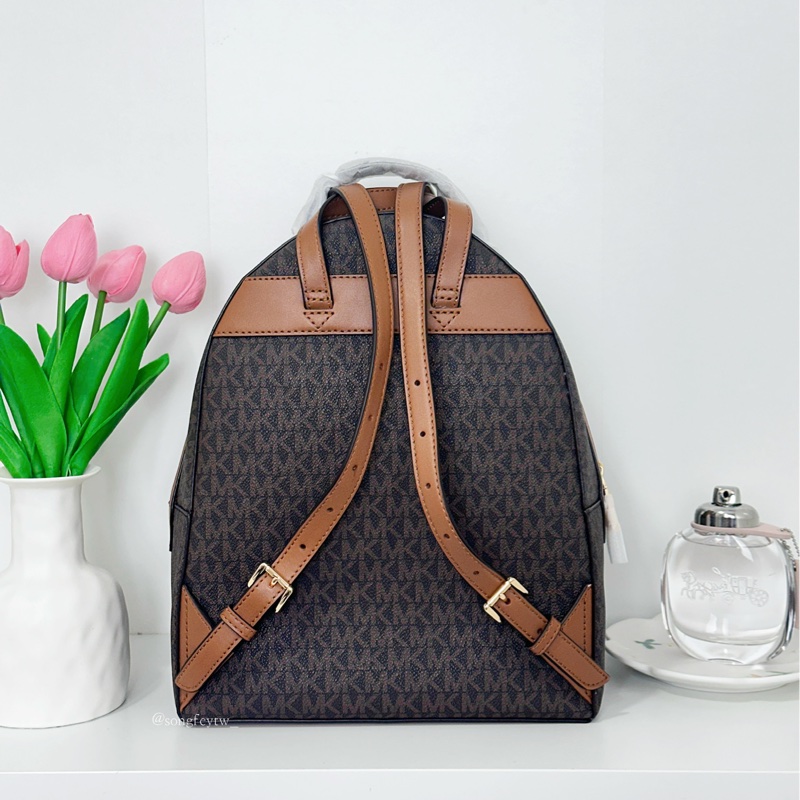 Michael Kors|MK 專櫃 拉鍊 中款後背包-2