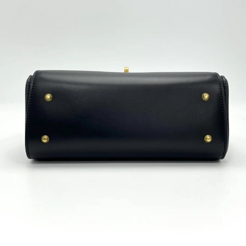 BALENCIAGA Money黑金翻蓋手提肩背斜背包24*17*10 99新配件塵袋-3