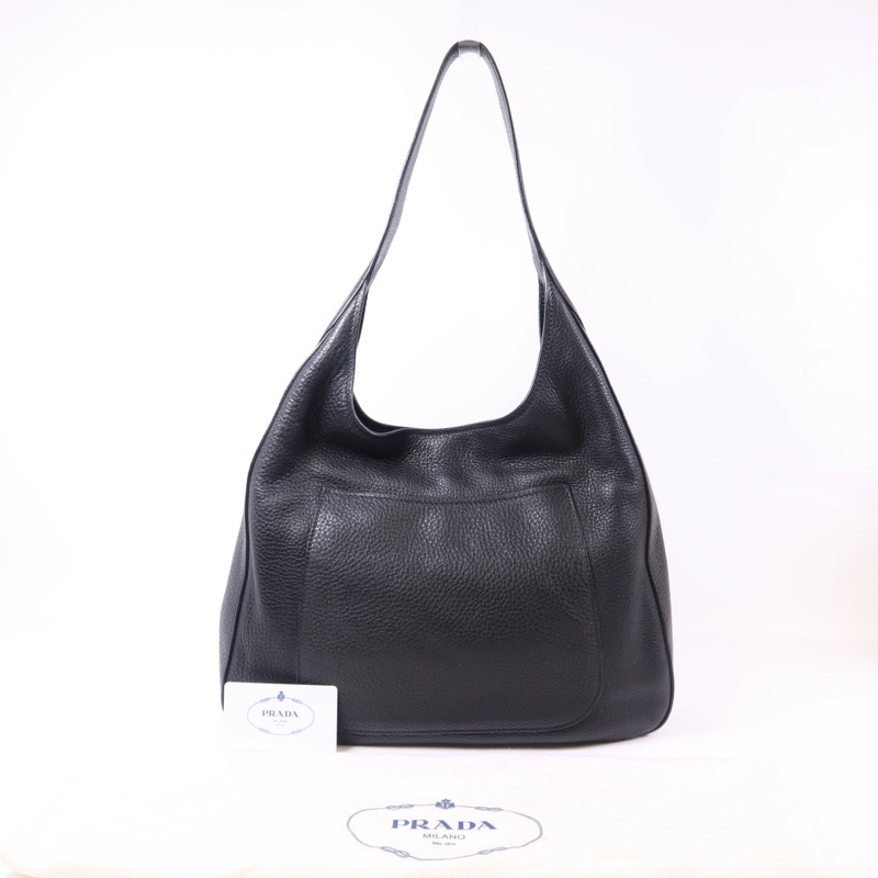 PRADA Daino皮革Hobo Bag肩背袋-13