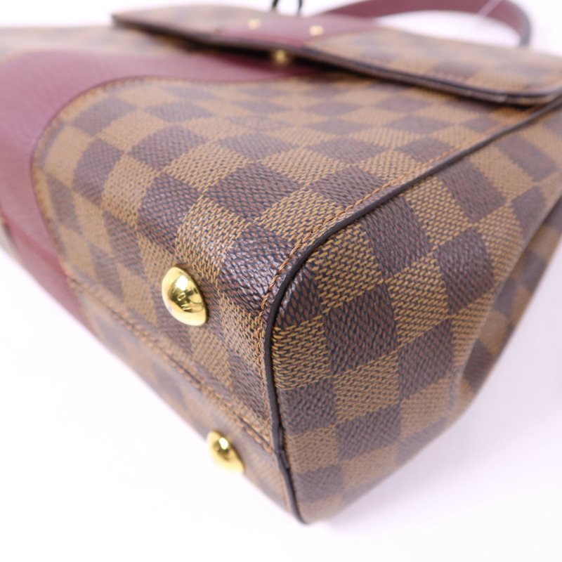 LOUIS VUITTON Damier Bond Street Magnolia金扣手挽肩背兩用袋-14