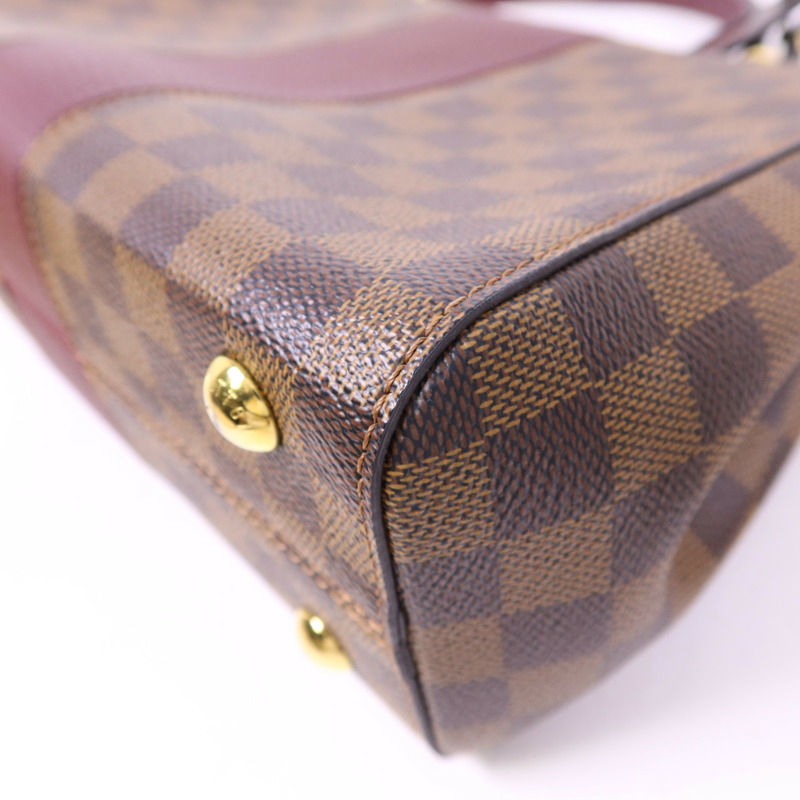 LOUIS VUITTON Damier Bond Street Magnolia金扣手挽肩背兩用袋-16