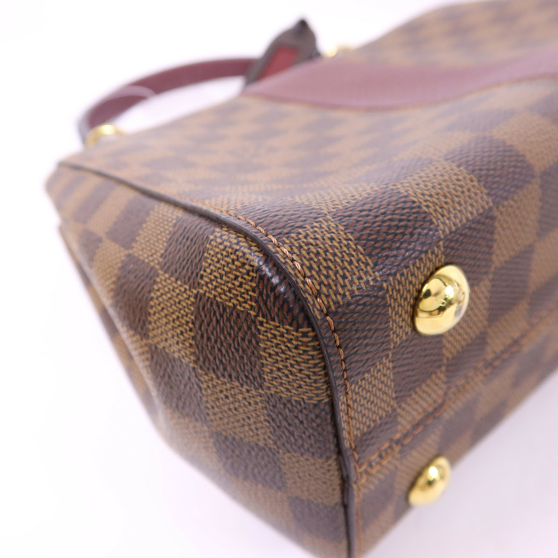 LOUIS VUITTON Damier Bond Street Magnolia金扣手挽肩背兩用袋-17