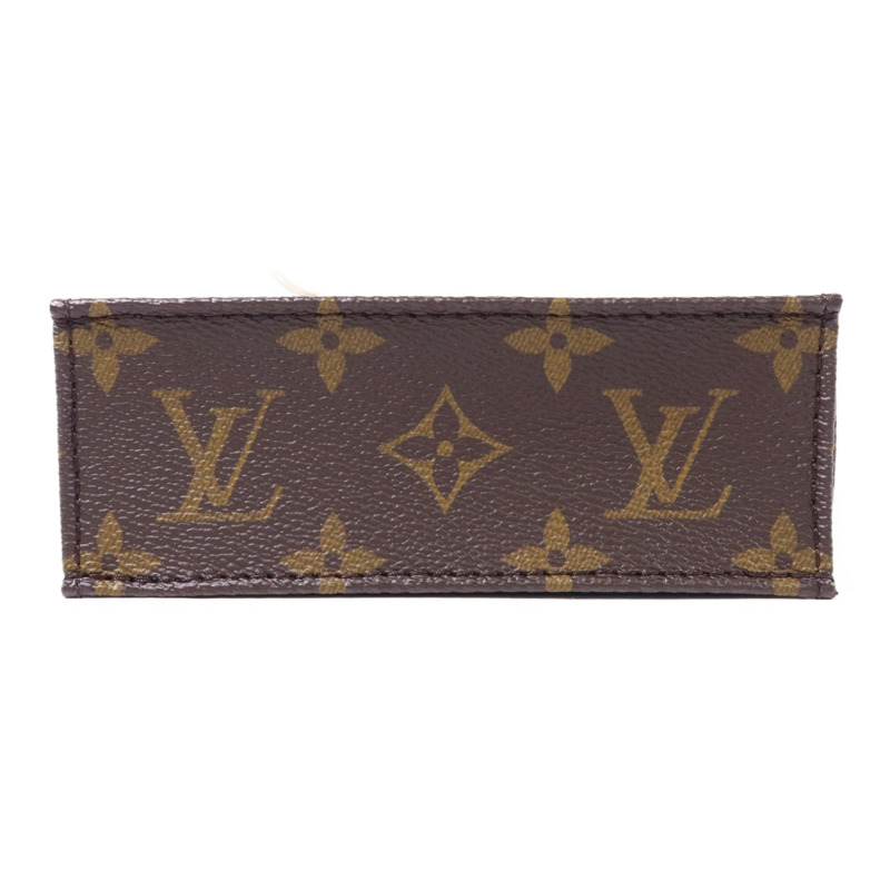 LOUIS VUITTON Monogram Petit Sac Plat金扣手挽肩背兩用袋-3