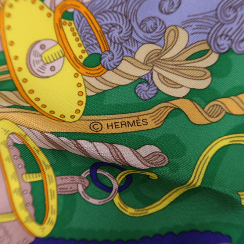 HERMES 絲質Scarf 90X90絲巾-7
