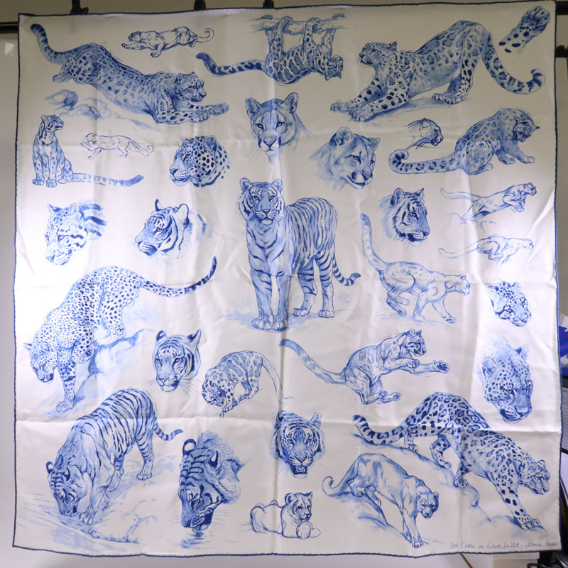HERMES 絲質Scarf 90X90絲巾-0